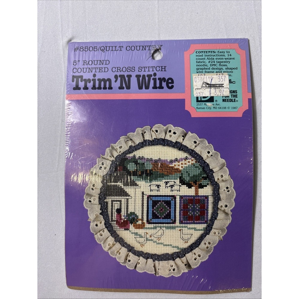 1987 Designs For The Needle Homeward Bound Trim N Wire Counted Cross Stitch Kit